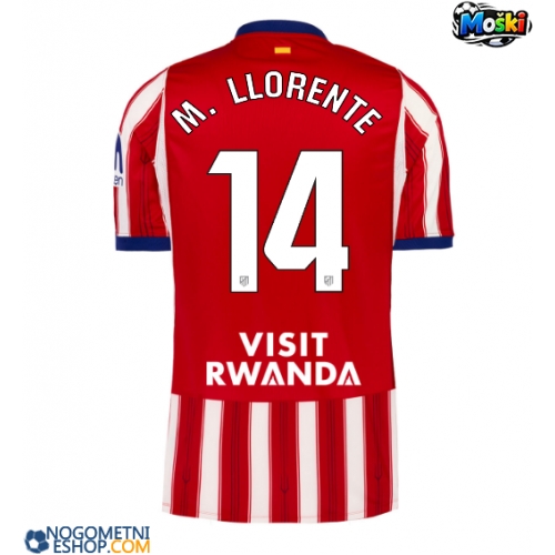 Moški Nogometni dresi Atletico Madrid Marcos Llorente #14 Domači 2026-27 Kratek Rokav